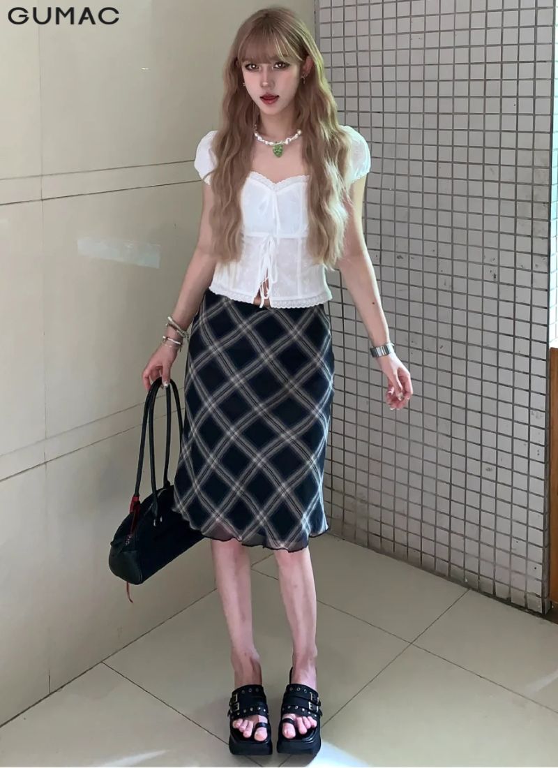 phoi do cung chan vay ke caro dang dai