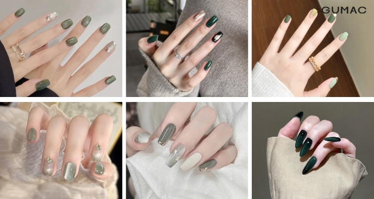 nail mau xanh lá dac trung cho nguoi menh moc