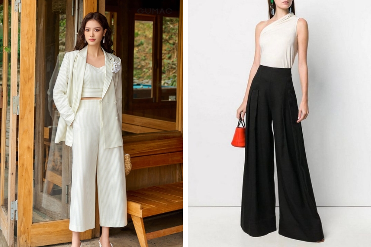 Gợi ý mix áo hai dây với quần culotte đi Cần Thơ