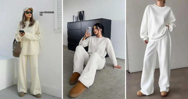 Combo quần ống rộng và áo sweater vừa dễ mặc vừa rất ăn điểm