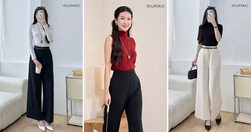 Combo quần ống rộng và áo cổ lọ chưa bao giờ lỗi mốt.