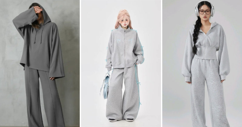 Sự kết hợp ấm áp giữa quần ống rộng và áo hoodie.