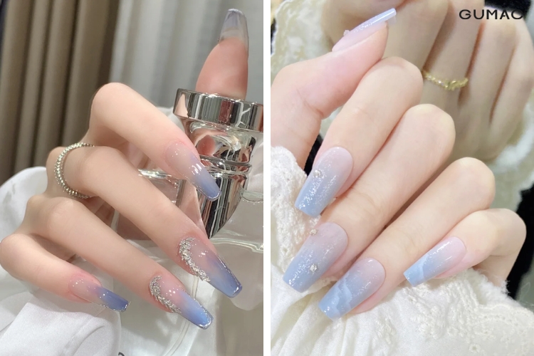 nail-ombre-xanh-duong