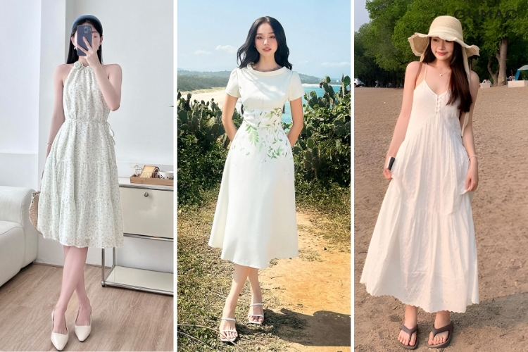 nhung kieu vay di bien dep nhat