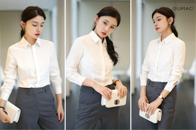 nhung luu y khi chon ao so mi trang nu