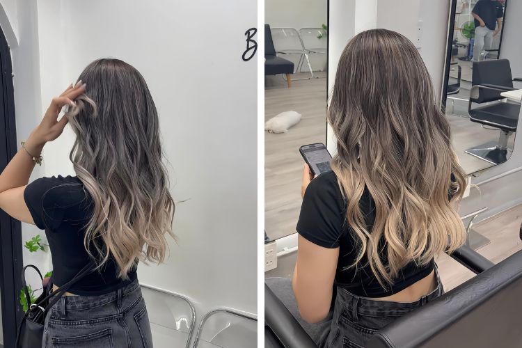 Tóc màu balayage
