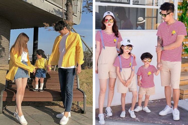 Gợi ý outfit đi chơi 1/6 cho gia đình