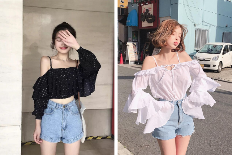 áo 2 dây với quần short