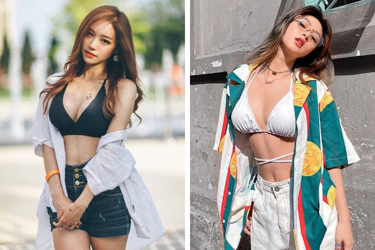 áo sơ mi kết hợp bikini với quần short