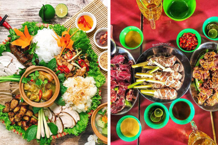 Bò bảy món núi Sam