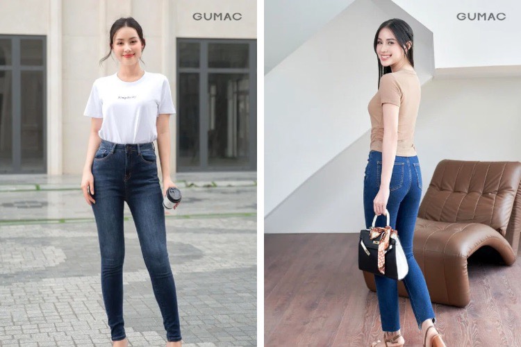 Set đồ đi đánh bida - Áo thun kết hợp quần jean