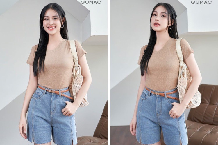 Phối đồ đi đánh bida với áo thun mix quần short