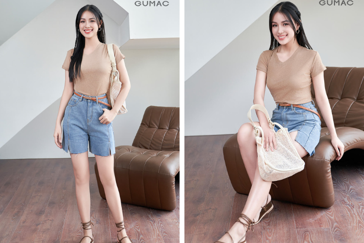 Phối đồ theo thời tiết Sài Gòn với áo thun quần short