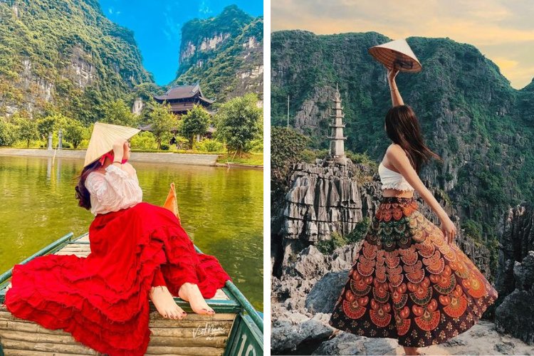 Cách phối với đầm boho du lịch miền núi