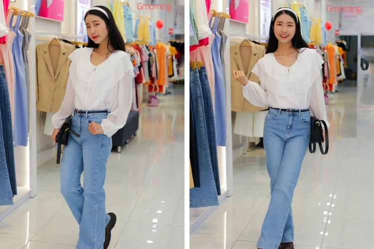 Các mẫu quần jean dài Gmorning cá tính thời trang