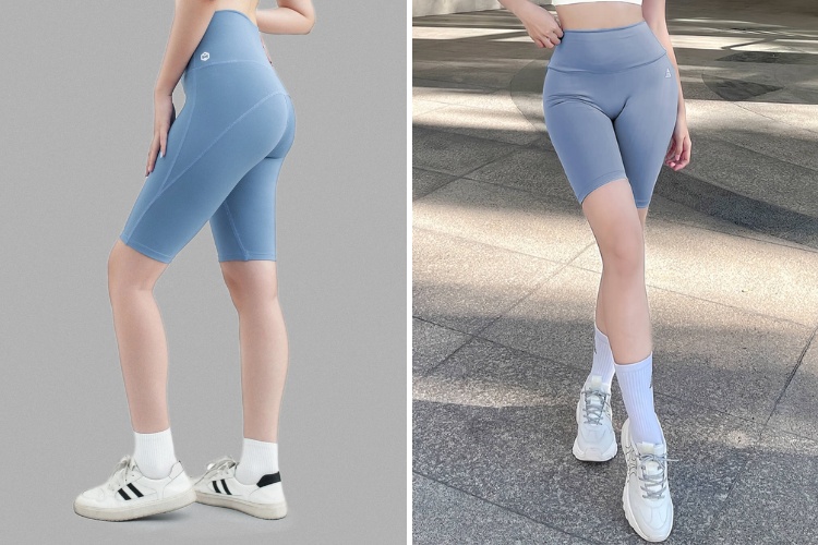 mau quan legging lung nang dong