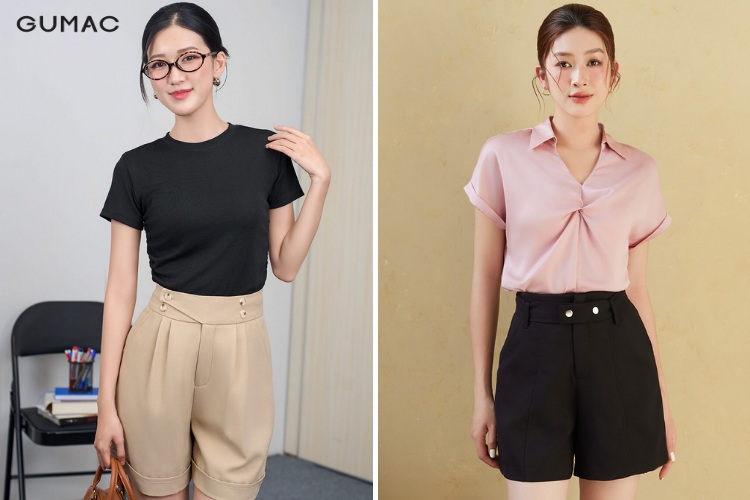 Mẫu quần short kaki
