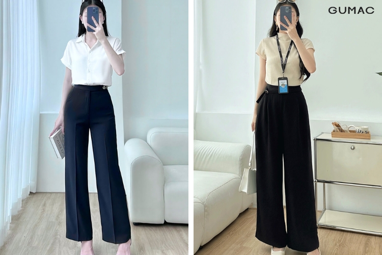 Gợi ý cách phối quần tây với các kiểu áo cho nàng công sở