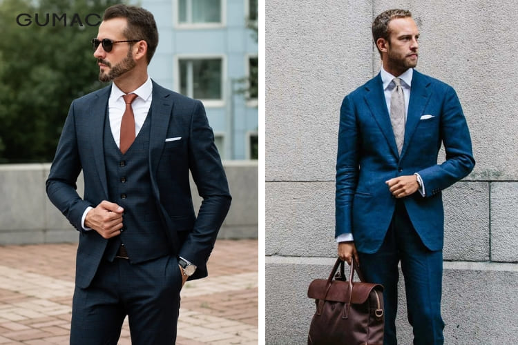 Quần xanh dương phối với áo xanh dương trendy