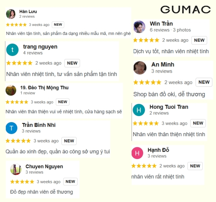 khach hang danh gia gumac can tho