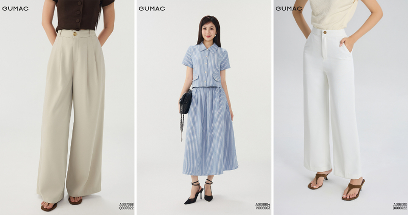 Người có vòng hông và đùi đầy nên ưu tiên size L theo số đo lớn hơn để tránh quần hoặc váy bị kéo căng.