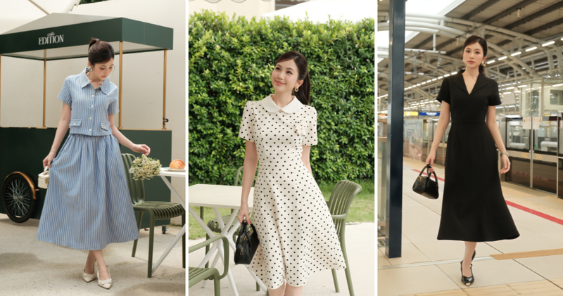 Váy size L thường phù hợp với người có vòng ngực, eo hoặc mông ở mức trung bình đến đầy đặn.