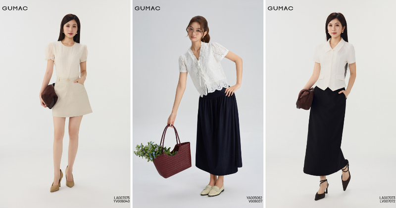 Dáng quả lê nên ưu tiên áo có điểm nhấn nhẹ ở vai, cổ áo hoặc tay áo để tạo sự cân đối cho phần thân trên.
