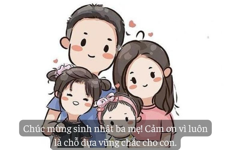 nhung cau caption chuc sinh nhat cho cha me hay va y nghia