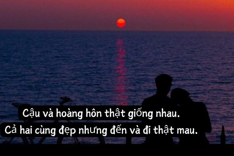 caption buon ve hoang hon