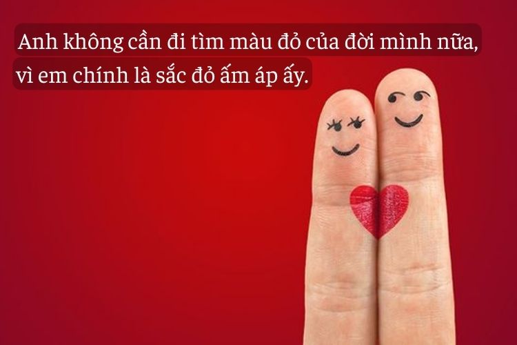 màu đỏ thả thính crush