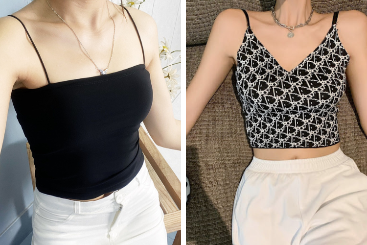 Biến tấu áo thun cũ thành áo hai dây