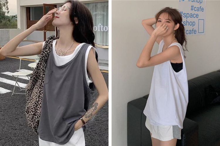 Biến tấu áo thun cũ&nbsp;thành áo tanktop
