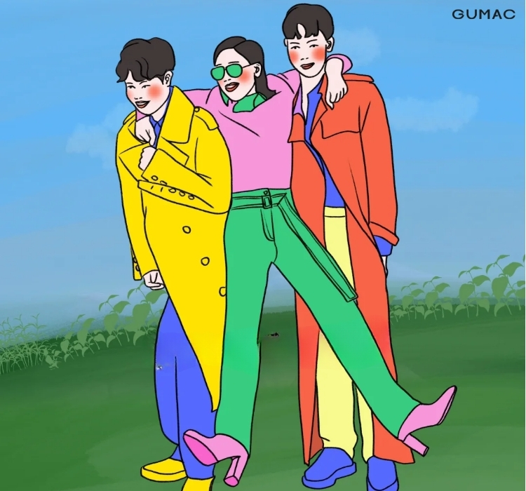 chup anh nhom 3 nguoi lay loi