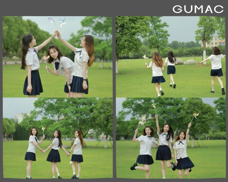 cach chup anh ky yeu nu voi phao hoa mini tai san truong