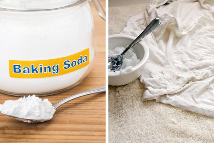 Dùng Baking soda để tẩy vết ố vàng trên áo
