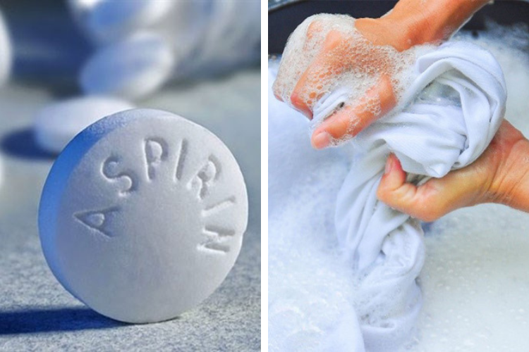 Dùng thuốc Aspirin để tẩy vết ố vàng trên áo