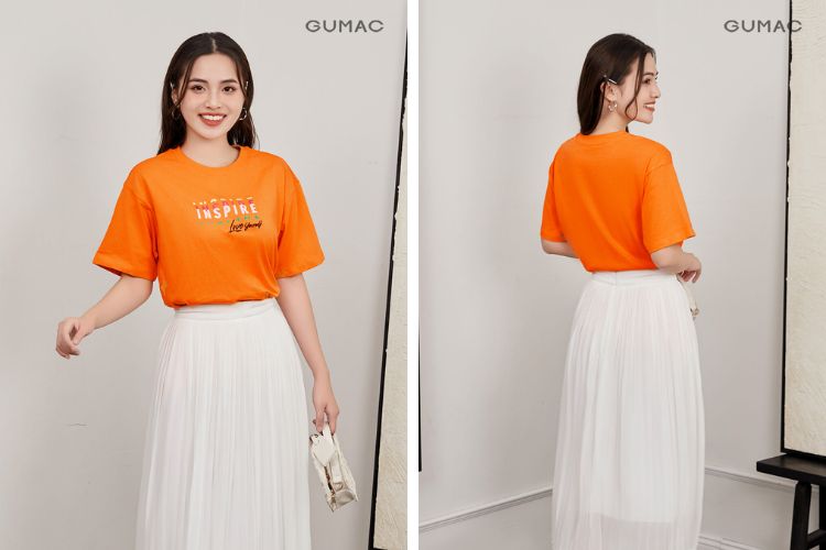 màu trắng và màu cam