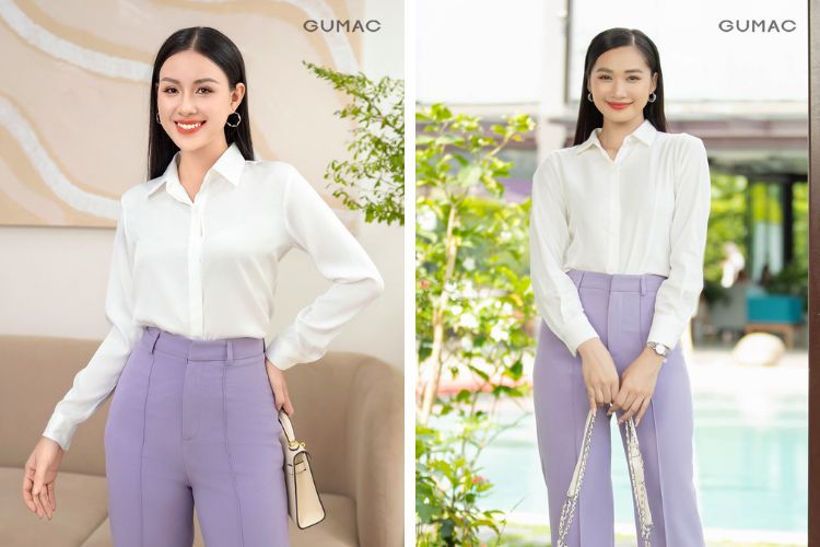 Màu trắng và màu tím