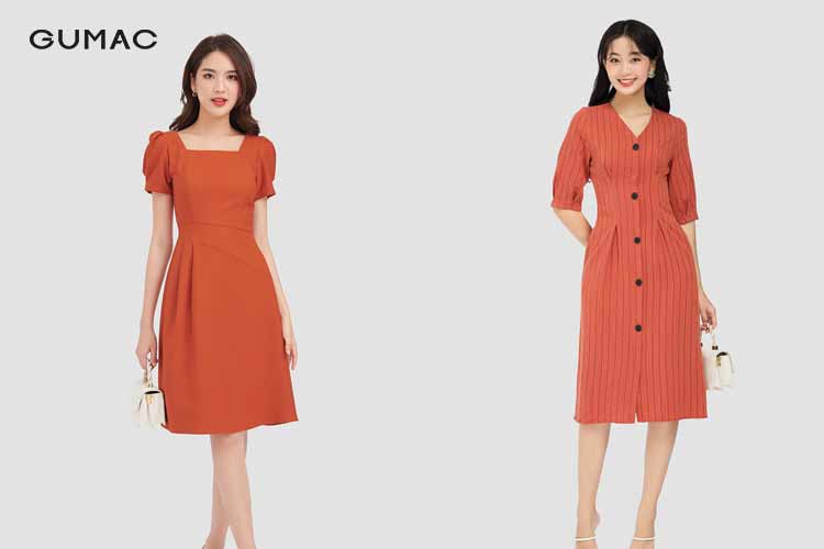 Quần áo màu cam trẻ trung
