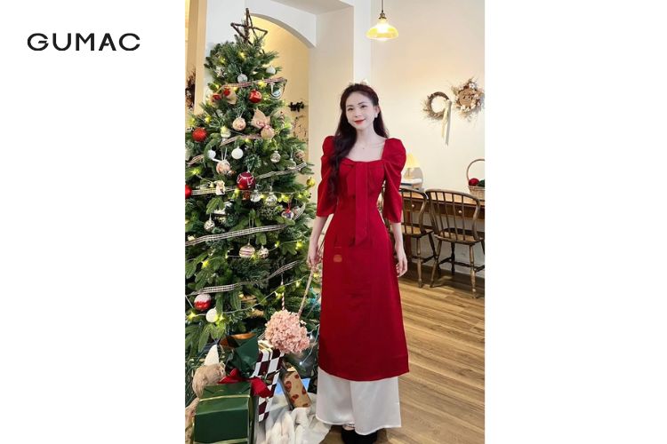 ao dai do quan trang