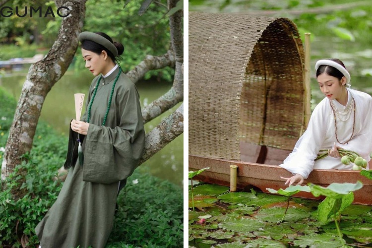 chup ao dai tet dep tai bao tang ao dai Viet Nam