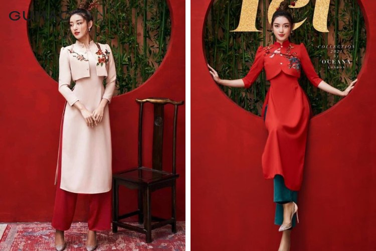 Diện áo khác cùng với áo dài cách tân