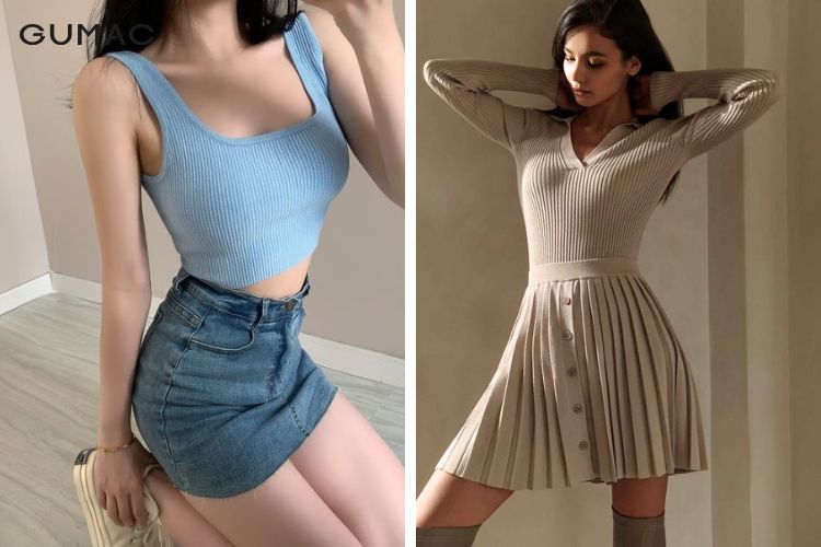 Phối len mongtoghi cùng chân váy chữ A tươi tắn