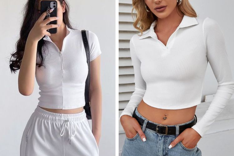 áo pull cổ đứng thanh lịch và quyến rũ