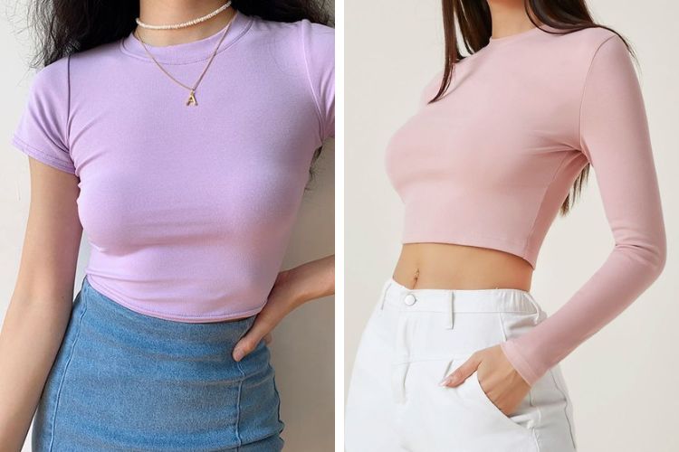 mẫu áo pull tay ngắn và áo pull tay dài đẹp