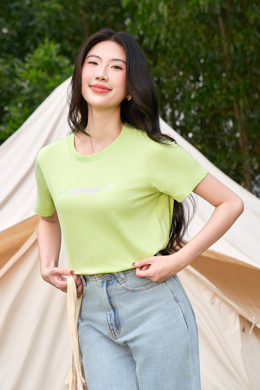 ao phong kieu co tron diu dang