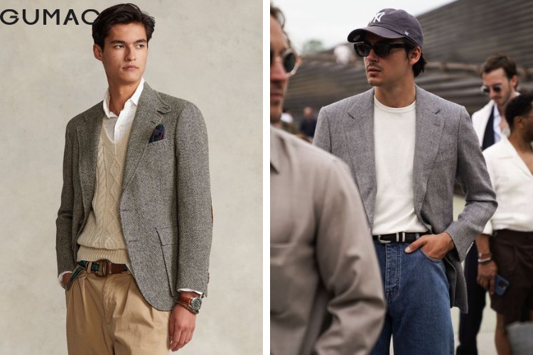 ao sport coat nam form rong