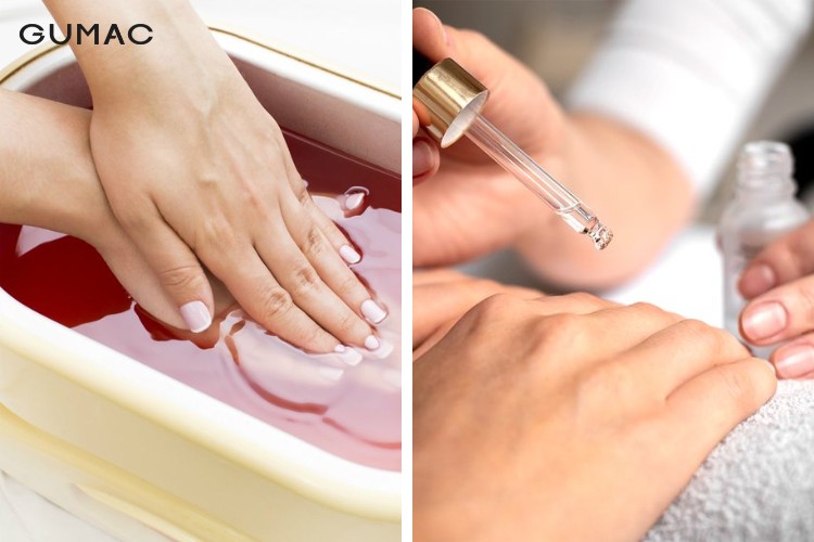 Trước và sau khi sơn móng đều phải dưỡng móng