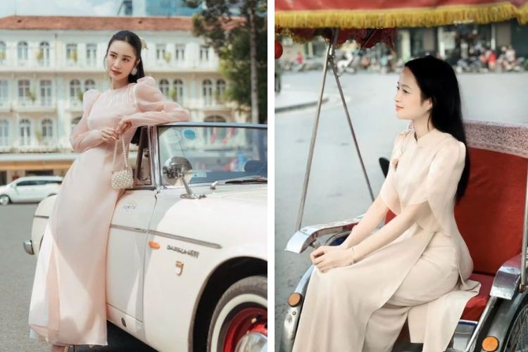 các kiểu áo dài tay phồng