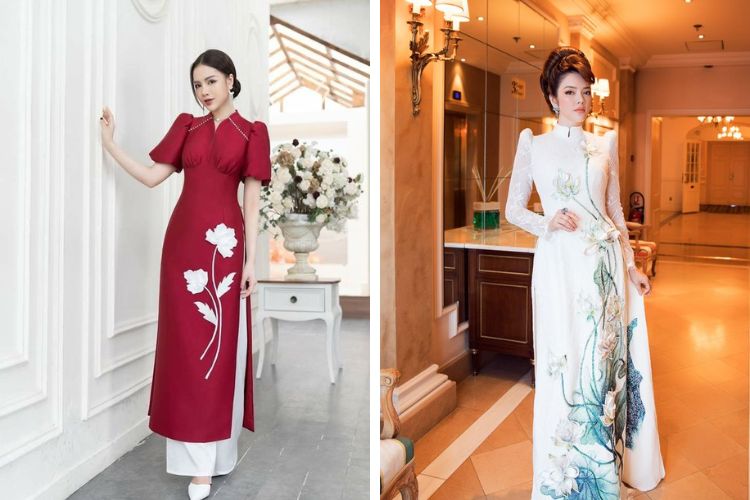 các kiểu áo dài tay phồng